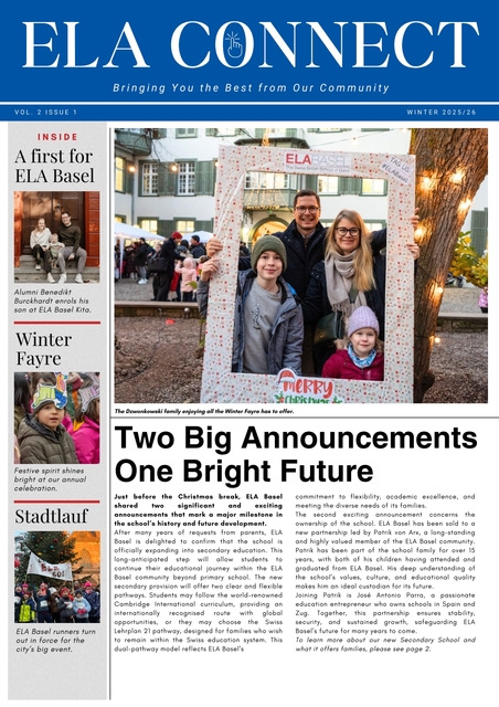 ELA Connect Winter 2025/26 (Vol.2 Issue 1)